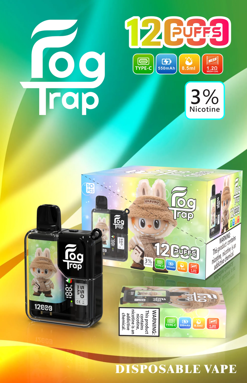 Fog Trap LABUBU 拉布布系列 12000口拋棄式電子菸 3 Fog Trap LABUBU 拉布布系列 12000口拋棄式電子菸:圖片 3
