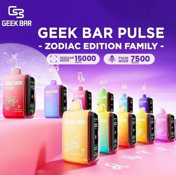 Geek Bar Pulse 15000口拋棄式電子菸