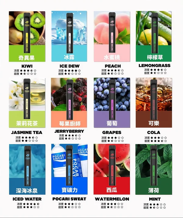 SALT SHAQ 鯊克 7000口拋棄式電子菸